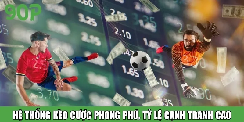Hệ thống kèo cược thể thao phong phú, tỷ lệ cạnh tranh cao